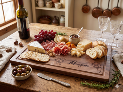 Handcrafted and Personalized Hardwood Cutting Board